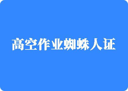 .屄肏屌上瘾电影院高空作业蜘蛛人证